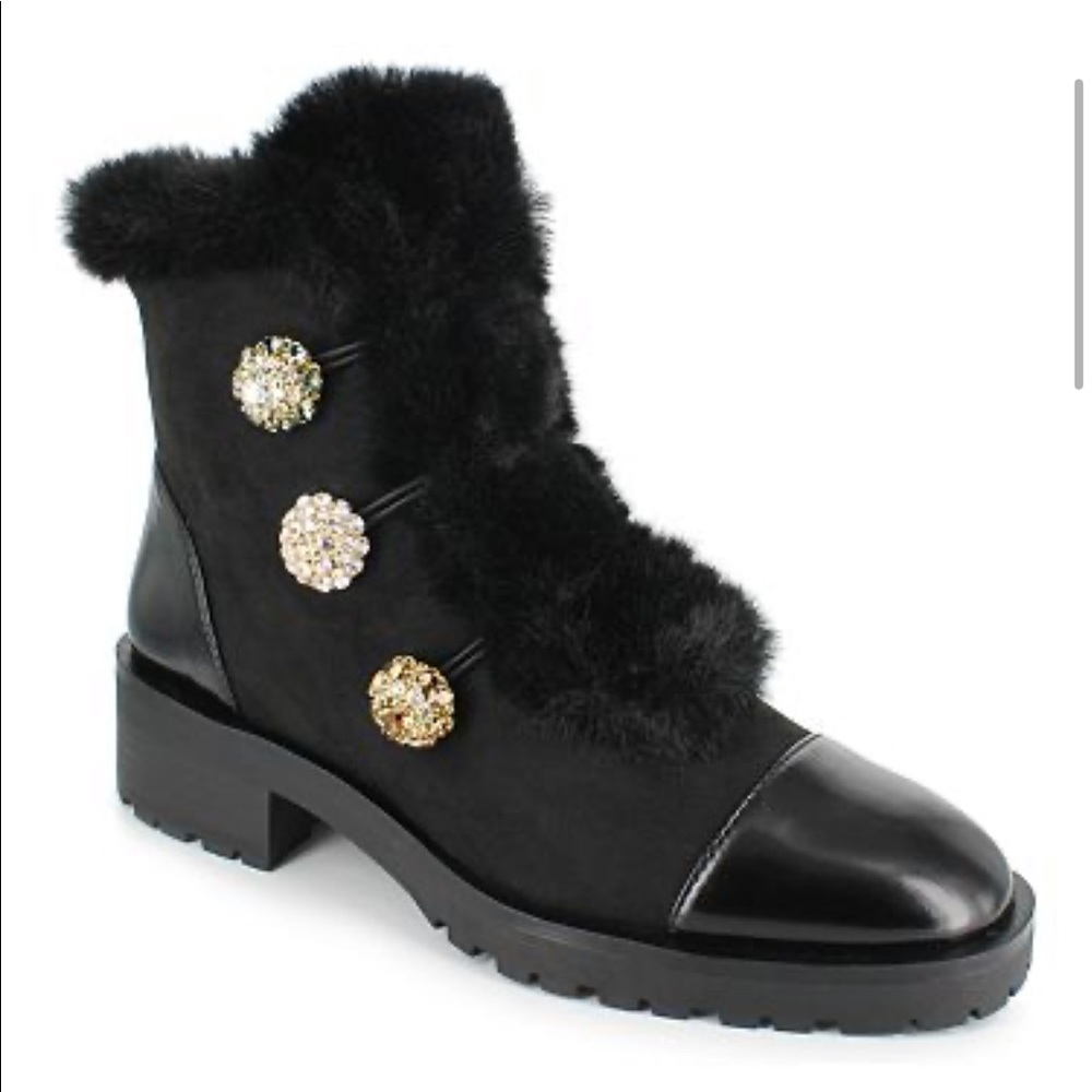 Nanette Lepore : Izzy Faux Fur boots